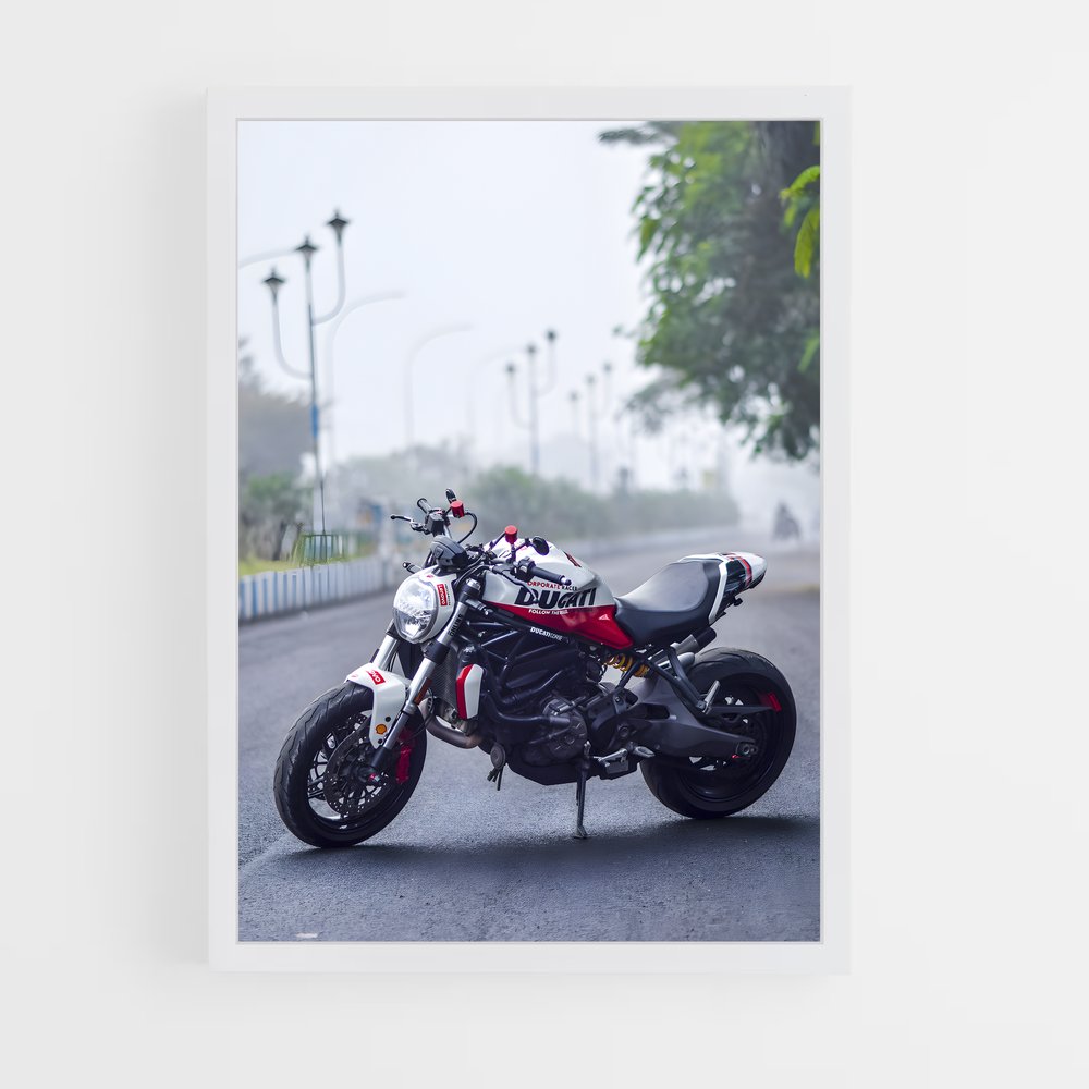 Poster Monstre Effrayant – affiche Ducati (vue 3)